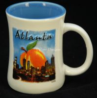 ATLANTA Georgia Peach City Skyline Coffee Mug